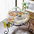 thumbnail image 6 of IMossad Glass Turtle Fish Tank – Large Transparent Water Plant Vessel with Copper Coin Grass Bowl, Ideal for Narcissus Flowers & Home Decor, 6 of 7