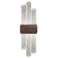 thumbnail image 1 of Sconce LIOR 2-Light Patinated Bronze 2700k Glass Polished Nickel Metal N FA-1235, 1 of 2