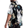 thumbnail image 3 of Tmall Men's Poplin Casual Printed Button Down Short Sleeve Summer Beach Shirts Unisex, 3 of 6