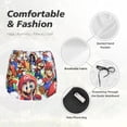 thumbnail image 6 of Lsque Mario Printed Women's Running Shorts with Liner Pockets,Elastic Quick Dry Workout Athletic Gym Yoga Shorts,Womens High Waist Shorts-Medium, 6 of 9