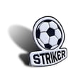 thumbnail image 2 of STRIKER Épinglette de SOCCER - Épinglette de Récompense en Émail pour Fans de Ballon de SOCCER pour STRIKERS - 3 cm x 3,25 cm, 2 of 7