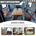 thumbnail image 3 of Jeiento Boho Floral RV Dinette Cushion Covers Camper Dinette Seat Covers Vintage Replacement Camper Cushion Slipcovers Furniture Protector for RV Camper RV Camping Accessories, 3 of 7