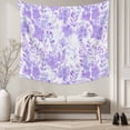 thumbnail image 5 of Purple Flowers Tapestry for Bedroom Wall Hanging Tapestry, Watercolor Summer Botanical Floral Ceiling Backdrop Tapestries Poster Blanket Wall Decor for Teens Room Living Room Dorm 59" x 90", 5 of 8