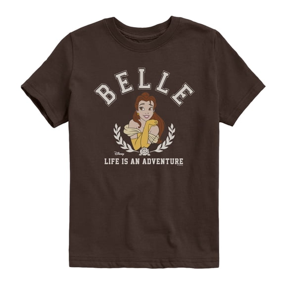 Disney - Belle Collegiate - Youth Boys Short Sleeve Graphic T-Shirt