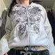 thumbnail image 2 of Sudaderas con capucha Harajuku y2k para mujer, sudaderas con estampado de alas y gráficos Vintage de los años 90, sudaderas de manga larga de gran tamaño, chaquetas góticas de centro comercial Grunge, 2 of 5