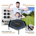 thumbnail image 3 of Trampolín Mini de 50" para Adultos SereneLife, Trampolín Fitness con Resortes Reforzados y Mango de Seguridad Ajustable, Estable y Silencioso, Ideal para Ejercicio y Relajación de Cuerpo Completo., 3 of 7