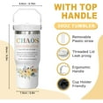 thumbnail image 2 of Chaos Coordinator Tumbler Gifts for Women Boss Lady-Coworker Gifts 30oz Insulated Tumblers with Handle,Leak-Proof Lid and Straw,Travel Coffee Mug,Stainless Steel Water Bottle, 2 of 6
