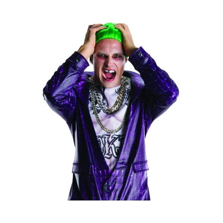 Suicide Squad Joker Teeth and Wig Costume Accessory Set