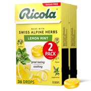 Ricola Sugar Free Lemon Mint 2-Pack 18ct Box