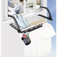 thumbnail image 3 of Multifunctional Portable Clothes Drying Rack, Stainless Steel Structure for Heavy Duty Use, Foldable with 5 Hanging Bars for Space Efficient Drying, 3 of 5