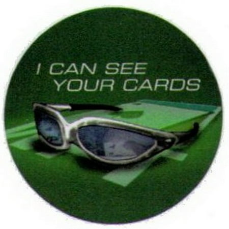 World Poker Tour Can See Your Cards Button WB1609 (Best Poker Cards In The World)