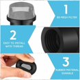 thumbnail image 2 of EcoNesxp Air Bleed Screen Cover for 190106Z Plus Stainless Steel Air Valve Screen Cover Compatible with 6 Stainless Steel Air Valve Screen Covers Quad Clean, 2 of 5