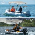 thumbnail image 3 of Lilypelle Bimini Tops for Boat 3 Bow Portable Foldable Bimini Top Oxford Cloth Cover with Aluminum Frame Quick Release Clips for Width 67"-72" Rib,Small Jon Boat,Fishing Boat, Boat,Dinghy, 3 of 8