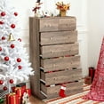 thumbnail image 2 of Ktaxon Large 7 Drawers Dresser Chests for Bedroom, Wood Chset of Drawers,Dressers Organizer for Bedroom, Living Room,Hallway, Gray, 2 of 16