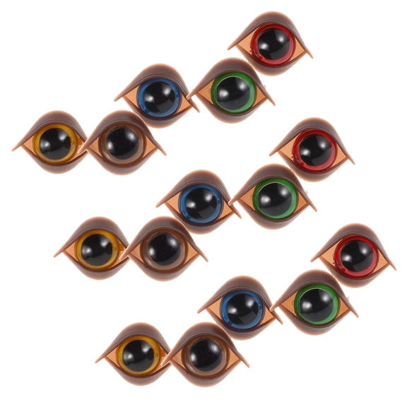 CTIRCHIU 50 Pieces 1 Inch Plastic Doll Eyes for Crafting, Toys, and Projects