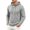 10#Gray, variant on Men's Knit Hooded Henley Shirt, Drawstring Long Sleeve Pullover Top, Textured Loose Fit Spring-Fall Casuall Daily Streetwear Clothes Black XL