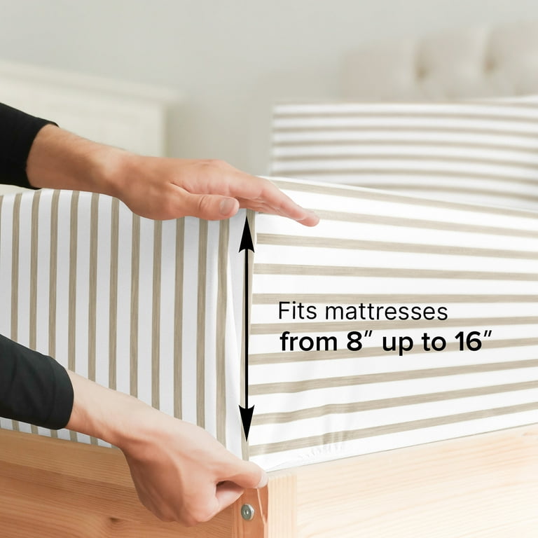 CGK Linens 4-Piece Hotel Luxury Striped Sheet Set - Queen CGK Linens 4-Piece Hotel Luxury Striped Sheet Set - Queen
