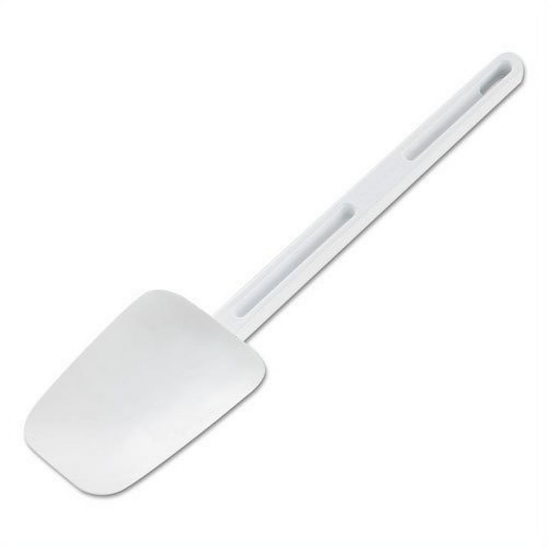 Rubbermaid Commercial Spoon-Shaped Spatula, 13 1/2 in, White - Includes one  each.