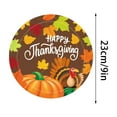 thumbnail image 2 of Thanksgiving Disposable Party Supplies - Includes Paper Cups, Paper Towels, Paper Plates, Convenient Tableware for Holiday Gatherings, Easy to Clean Up, Festive Design (10pcs, 9in Paper Plates), 2 of 4