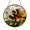 Acrylic 3.5 Inch, variant on Vibrant Fuzzy Bee And Orange Lily Suncatcher Hanging Present Glass