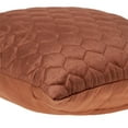 thumbnail image 5 of Parkland Collection Bazyli Transitional Quilted Burnt Orange Throw Pillow, 5 of 7