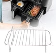 thumbnail image 1 of Fryer Rack, Carefully Polished Rectangle Fryer Skewer Rack Double Layer Dishwasher Safe  for Home, 1 of 8