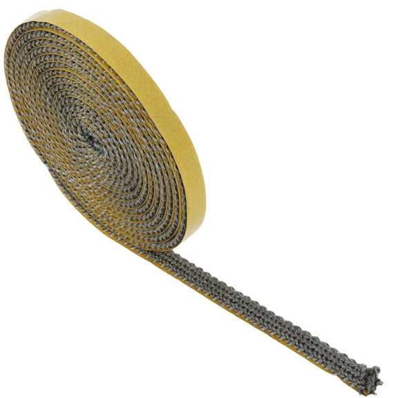 Sealing Tape Heat Resistant up to 550 °C Length 3 M Self Adhesive Sealing Tape Glass Gasket for Fireplace Stove Pipe Oven