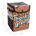 thumbnail image 5 of Thanksgiving Font Foldable Car Trash Can with Lid, Leak-Proof, and Hanging Storage Bag - Trash Can for Car and Car Trash Bin, 5 of 6