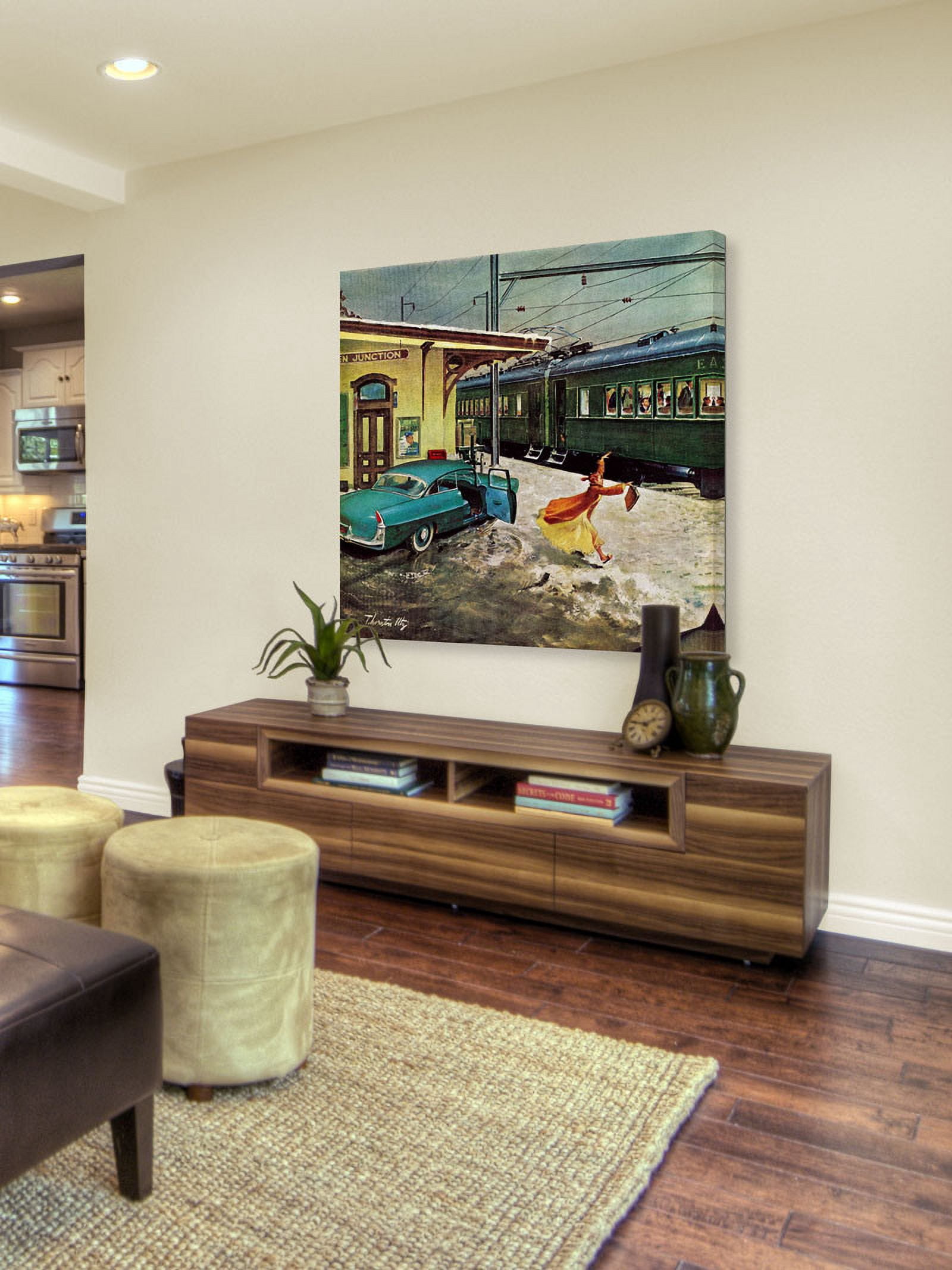 Marmont Hill "Catching the Train" Painting Print on Canvas