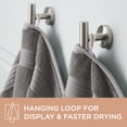 thumbnail image 5 of TOWN & COUNTRY EVERYDAY 4-Piece Solid Dobby Border Hand Towel Set, 20"x30", 100% Cotton, Plush & Absorbent 650GSM, Grey, 5 of 9