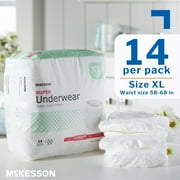McKesson Super Underwear, Incontinence, Moderate Absorbency, XL, 56 Ct