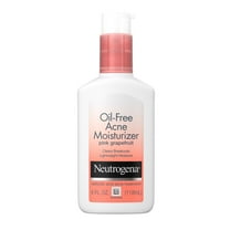 Neutrogena Pink Grapefruit Acne Moisturizer Oil-Free Acne Treatment & Face Moisturizer, 4 fl oz