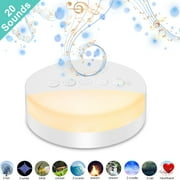 White Noise Machine for Sleeping, EEEkit Sound Machine with Night Light, 20 Soothing Sounds, Timer and Memory Function