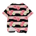 thumbnail image 4 of Penkiiy T-Shirts à Rayures Florales pour Garçons et Filles, T-Shirts à Col Rond Manches Courtes 7-8 Ans Multicolore, 4 of 5