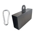 thumbnail image 3 of S SERENABLE Pinch Block Equipment Iron with Buckle for Weight Lifting Back Rows Climbing Square 4 cmx8 cm, 3 of 9