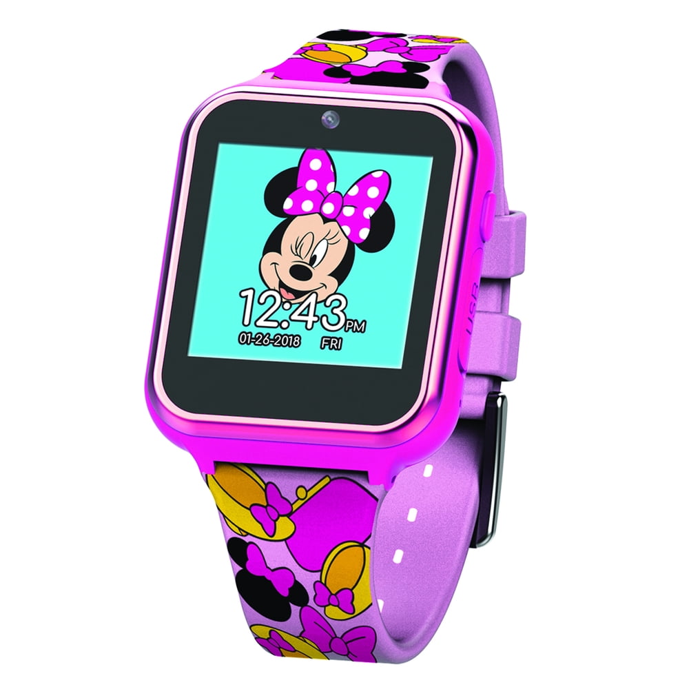 Disney Minnie Mouse Disney iTime Interactive Kids Smart Watch 40 mm in Pink Model No. MN4116