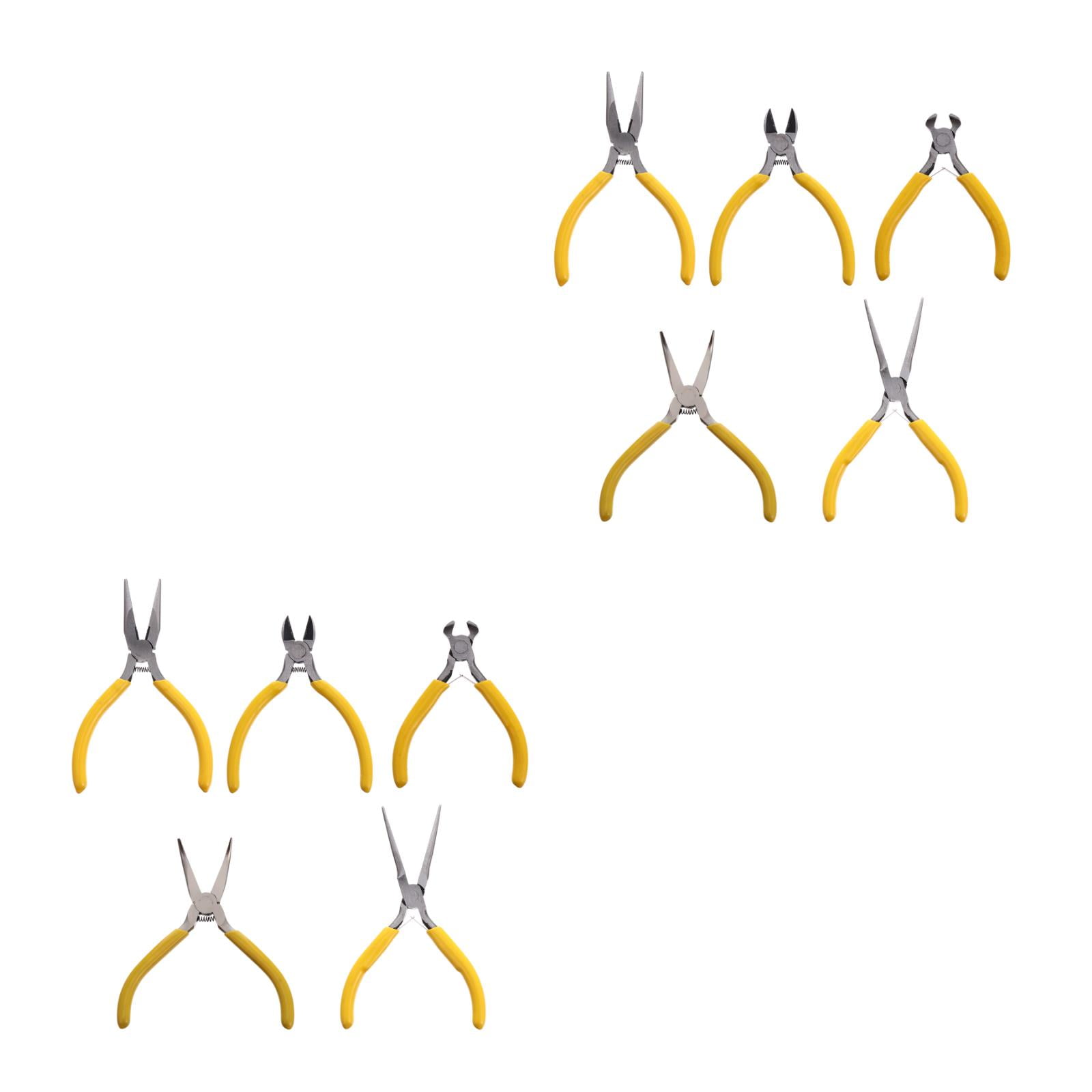 OUNONA 10 pcs  Mini DIY Jewelry Pincer Accessories Handmade Craft Clamp Beading Tools