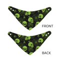 thumbnail image 3 of Naloa Skulls And Cobwebs Dog Bandana Large and Small-Dog Scarf Bib Handkerchief Accessories for Dogs and Cats(S-L)-Large, 3 of 5