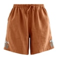 thumbnail image 4 of Fewfanhot Shorts for Women Drawstring Waist Loose Button Summer Casual Comfortable Breathable Shorts, 4 of 6