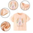 thumbnail image 1 of KYAIGUO T-Shirts d'Été pour Filles, Manches Courtes, Col Rond, Coton, 1-8 Ans, 1 of 9
