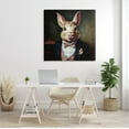thumbnail image 3 of Stupell Industries Classy Fashion Rabbit Animals & Insects Painting Gallery Wrapped Canvas Art Print Wall Art, 36 x 36, 3 of 8