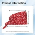 thumbnail image 5 of Cauagu Hohoho3 Pattern 1 Pcs Working Caps,Adjustable Working Hats Elastic Scrub Hats Nurse Scrub Cap Nurse Hats Elastic Tie Back Hats Unisex,One Size, 5 of 7