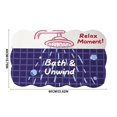 thumbnail image 2 of KKOUHVY Bathroom Rugs, Wavy Edge Cute Irregular Bath Mat, Absorbent Dries Quickly Non-Slip Soft Bathroom Decor, Suitable for Tub&Shower, 2 of 5