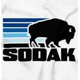 thumbnail image 2 of SoDak South Dakota Buffalo Vacation Womens Slim Fit Graphic Tee Brisco Brands S, 2 of 5