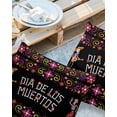 thumbnail image 2 of Pack of 2 Outdoor Pillow Covers, Dead Day Dancing Skeleton Play The Guitar Flower Waterproof Square Throw Pillowcase Cushion Decorative Pillow Covers for Couch Patio Tent, 18x18 in, 2 of 6