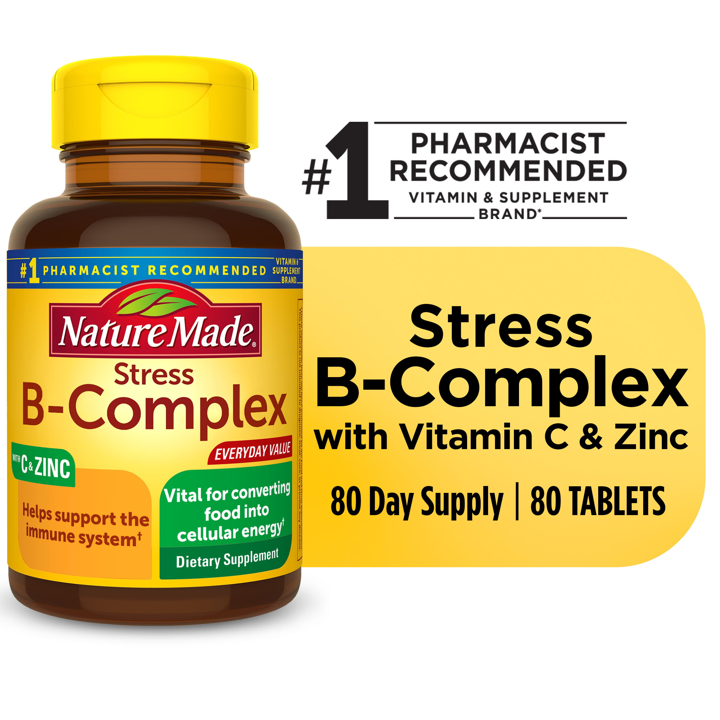 Vitamin B Complex 5 bottles 900 tablets Contains  Eight B Vitamins in one tablet 