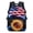 Basketball Print, variant on Comfortable Backpack for Daypack Shopping, Polyester Soft Large Capacity Backpack, Orange Sports Car Splatter
