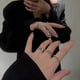 thumbnail image 3 of Anillo personalizado con inicial de plata, anillo abierto, anillo ajustable para mujer, joyería de fiesta, anillos para mujer, estilos chapados en plata 925 para hombre, cristal o giro JAMW Sencillez, 3 of 5
