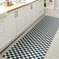 thumbnail image 4 of JONATHAN Y WASHABLE 2 x 8 Runner Rug, Ainsley Cottage Checkerboard Washable - Dark Blue/White, WSH126C-28, 4 of 7