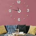 thumbnail image 3 of Wosthever Reloj de pared sin taladrar reloj espejo moderno Simple creativamente Horloge decoración del hogar TV Fondo salas de estar Decoración del hogar Plata Wosthever HA077364-03, 3 of 6